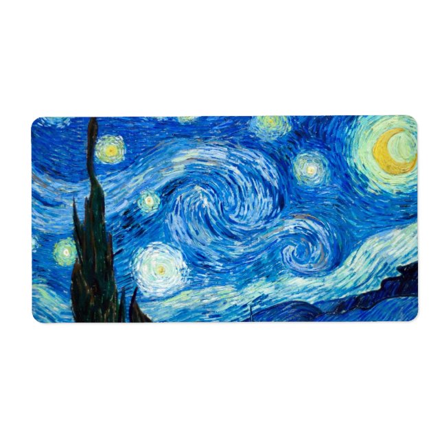 Starry Natt Painter Vincent Van Gogh målade Fraktsedel (Framsidan)