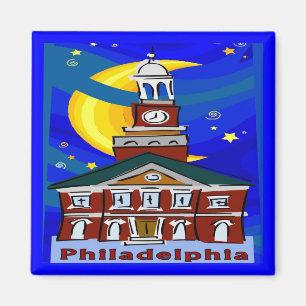 Starry natt Philadelphia Magnet