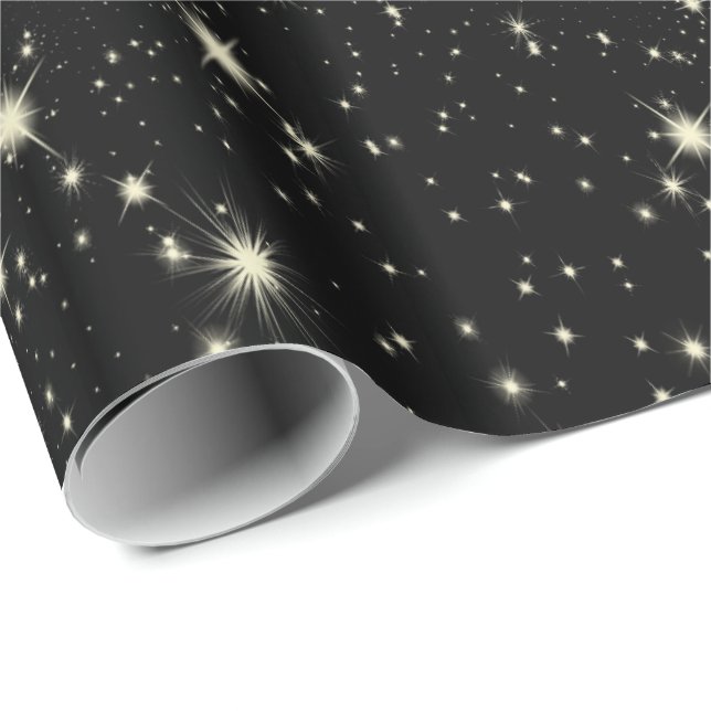 Starry natt presentpapper (Rullad Hörn)