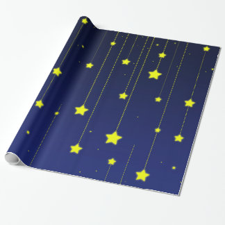Starry natt som slår in papper presentpapper
