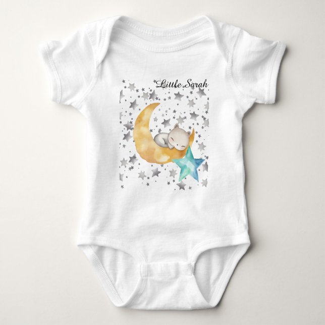 Starry Natt sova tätt T Shirt (Framsida)