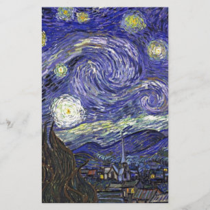 Starry Natt, Vincent Van Gogh. Brevpapper