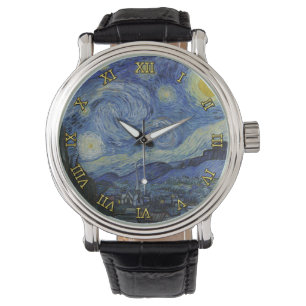 Starry Natt Vincent van Gogh målning Armbandsur