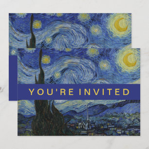 Starry Natt Vincent van Gogh målning Inbjudningar