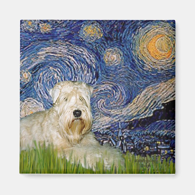 Starry Natt - Wheaten Terrier 1 Magnet (Framsidan)