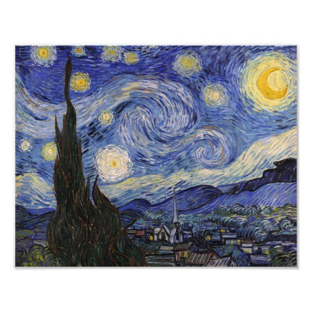 Starry-natten Fototryck (Framsidan)