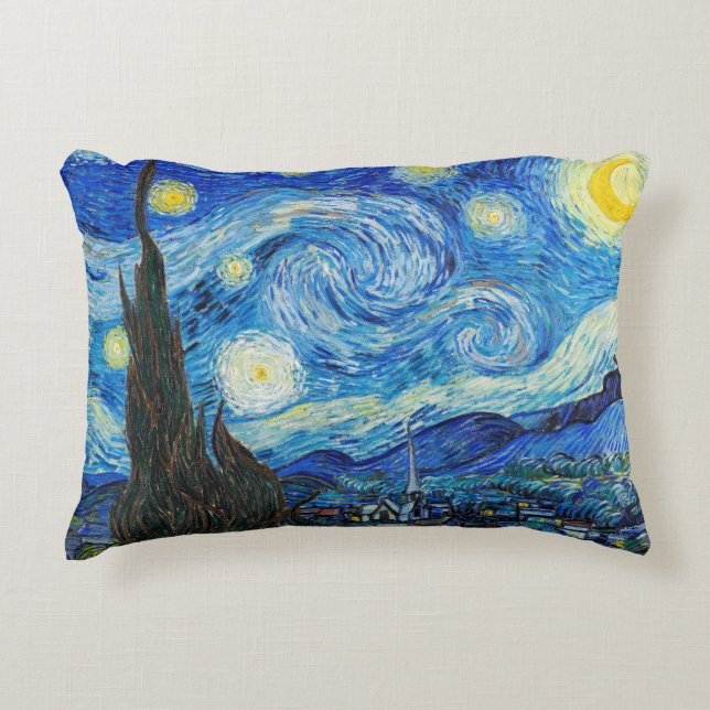 Starry-natten | Van Gogh | Prydnadskudde (Framsidan)