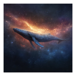 Starry Nebula Humpback Fototryck
