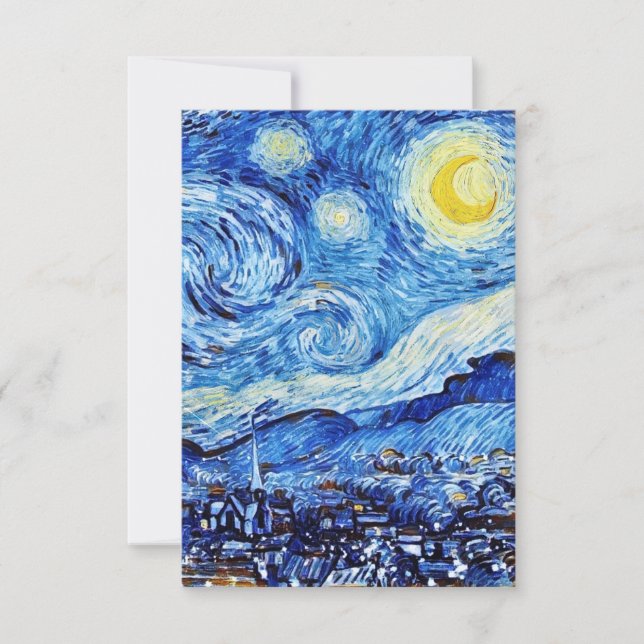 Starry Nigh" av Vincent Van Gogh Response Card OSA Kort (Framsida)