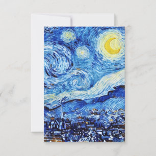 Starry Nigh" av Vincent Van Gogh Response Card OSA Kort