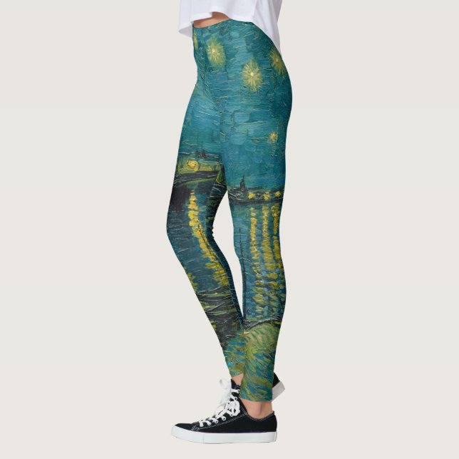 Starry Night, 1888 by Vincent van Gogh Leggings (Vänster)