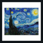 "STARRY NIGHT" 1889 BY VINCENT VAN GOGH POSTER<br><div class="desc">"STARRYKKVÄGEN" 1889 AV VINCENT VAN GOGH OM POSTER FRÅN SAMLINGEN AV JOHN PAUL GETTY MUSEUM</div>
