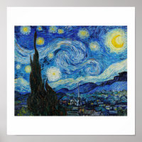 "STARRY NIGHT" 1889 BY VINCENT VAN GOGH