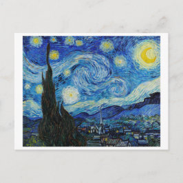 "STARRY NIGHT" 1889 BY VINCENT VAN GOGH VYKORT