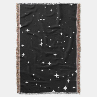 Starry Night 8K Seamless Pattern Throw Blanket Filt