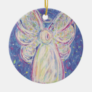 Starry Night Angel Art Helgdag Ornament