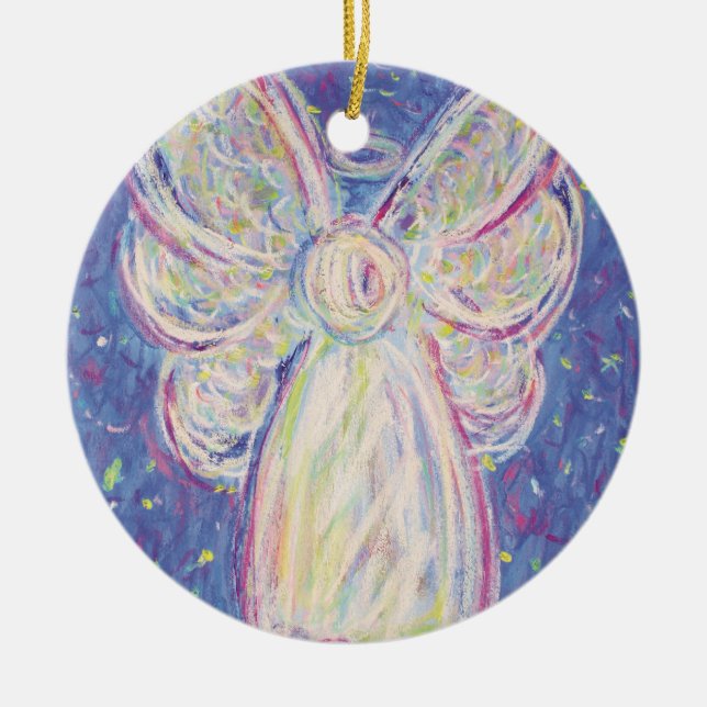 Starry Night Angel Art Helgdag Ornament (Framsidan)
