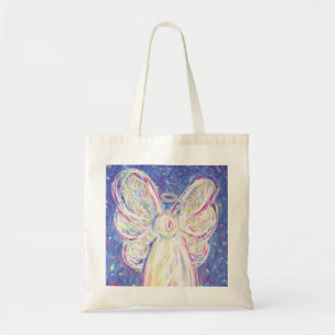 Starry Night Angel Art Tote Bag Tygkasse