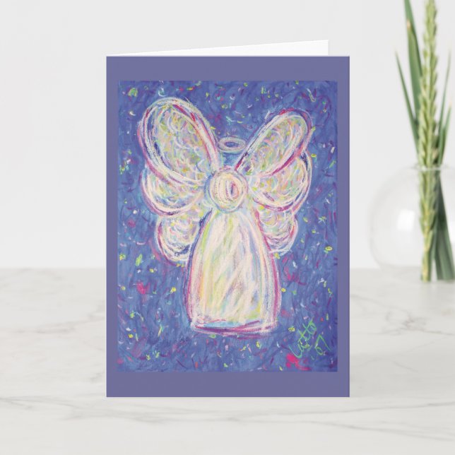 Starry Night Angel Card Helgkort (Framsida)