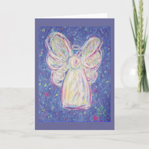 Starry Night Angel Card Helgkort