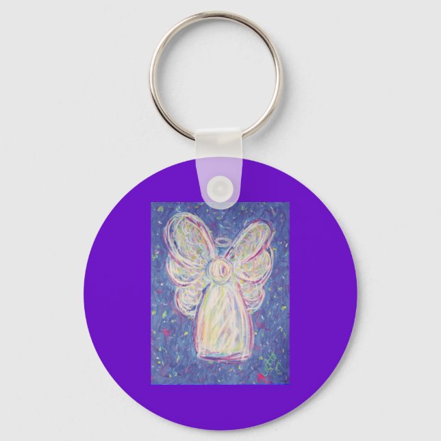Starry Night Angel Keychain Nyckelring (Framsida)