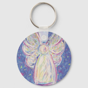 Starry Night Angel Nyckelring