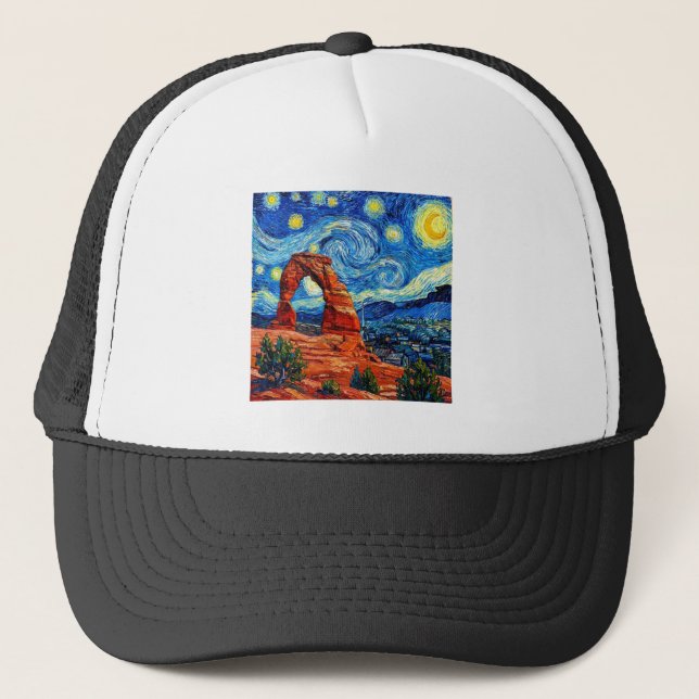 Starry Night Arches National Park Keps (Framsida)