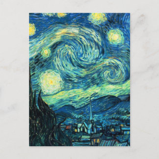 Starry Night art Vykort