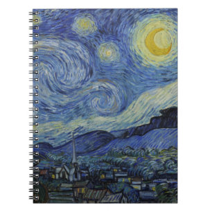 "Starry Night" av Van Gogh Anteckningsbok