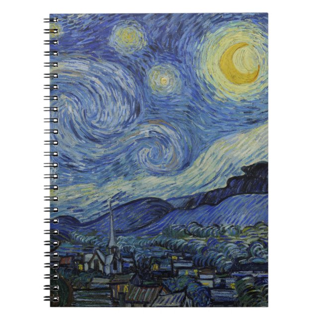 "Starry Night" av Van Gogh Anteckningsbok (Framsidan)