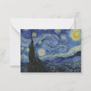 "Starry Night" av Van Gogh Anteckningskort