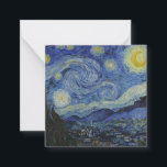 "Starry Night" av Van Gogh Anteckningskort<br><div class="desc">Den här designen har en mycket hög upplösning och oredigerad återgivning av Van Goghs berömd "Starry Night"-målning.</div>