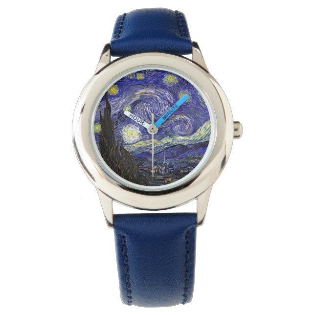 Starry Night av Van Gogh. Armbandsur (Framsida)