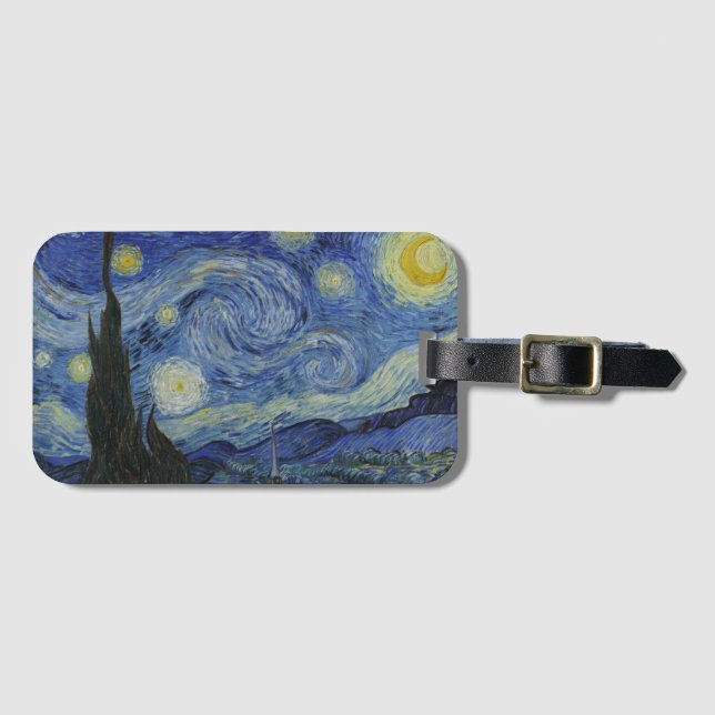 "Starry Night" av Van Gogh Bagagebricka (Framsida horisontal)