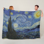 "Starry Night" av Van Gogh Fleecefilt<br><div class="desc">Den här designen har en mycket hög upplösning för att återge Van Goghs berömd "Starry Night"-målning.</div>