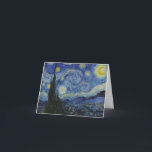 "Starry Night" av Van Gogh Helgkort<br><div class="desc">Den här designen har en mycket hög upplösning och oredigerad återgivning av Van Goghs berömd "Starry Night"-målning.</div>