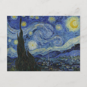 "Starry Night" av Van Gogh Inbjudan Vykort