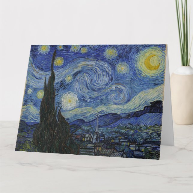 "Starry Night" av Van Gogh Kort (Framsida)