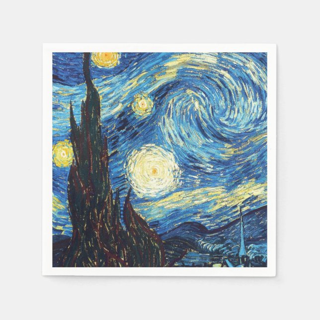 Starry Night av Van Gogh Pappersservett (Framsidan)