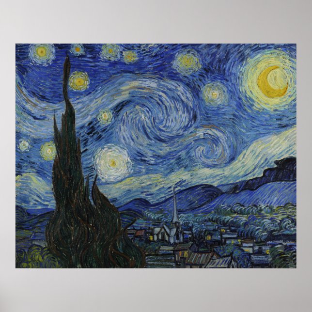 Starry Night av Van Gogh Poster (Framsidan)