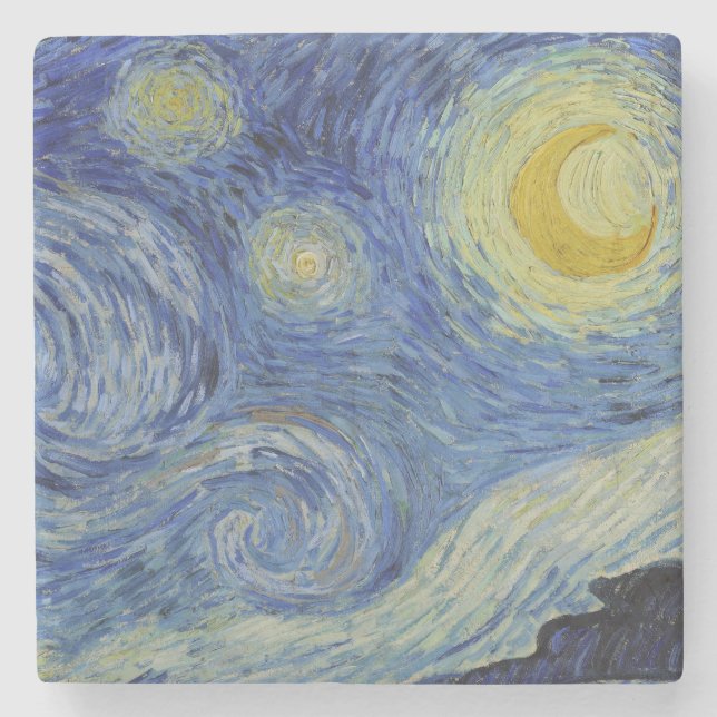 "Starry Night" av Van Gogh Stenunderlägg (Framsidan)