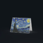"Starry Night" av Van Gogh Tack Kort<br><div class="desc">Den här designen har en mycket hög upplösning och oredigerad återgivning av Van Goghs berömd "Starry Night"-målning.</div>