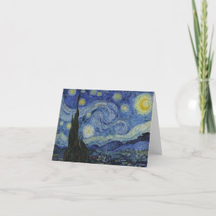 "Starry Night" av Van Gogh Tack Kort