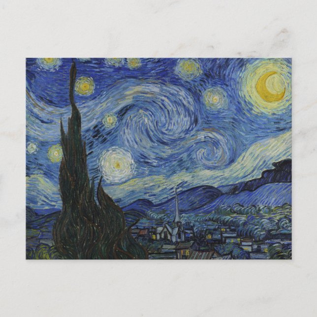 Starry Night av Van Gogh Vykort (Framsida)