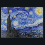 Starry Night av Vincent Van Gogh<br><div class="desc">I en oljemålning från den nederländske mästaren Vincent Van Gogh (1853-1890) målade Van Gogh troligen "Stjärnnatten" 1889 från minnet när han var i en asyl i Frankrike där han checkade in sig för depression. I målningen finns måne, Venus och många stjärnor omgivna av gult och vitt ljus.I grund finns en...</div>