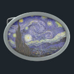 Starry Night av Vincent van Gogh<br><div class="desc">Starry Night av Vincent van Gogh är en vintage bra konst post impressionism landcape cityscape tavla med en syn på Saint Remy, Frankrike från van Gogh's asyl. Natten himlar snurrar med moln med en ljusskygg måne och lysande stjärnor över den kantiga byn. Starry Night är förmodligen van Goghs mest berömd...</div>
