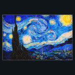 Starry Night av Vincent Van Gogh<br><div class="desc">Vincent Van Gogh Starry Natten. Det här är ett gammalt mästerverk från huvudmålaren Vincent Van Gogh. Den här bran konstlandskapsmålningen har vackert,  vibrerande,  mättat färg. Vincent Van Gogh var en post impressionist-målare. Den här avbildningen är i den offentliga domänen</div>
