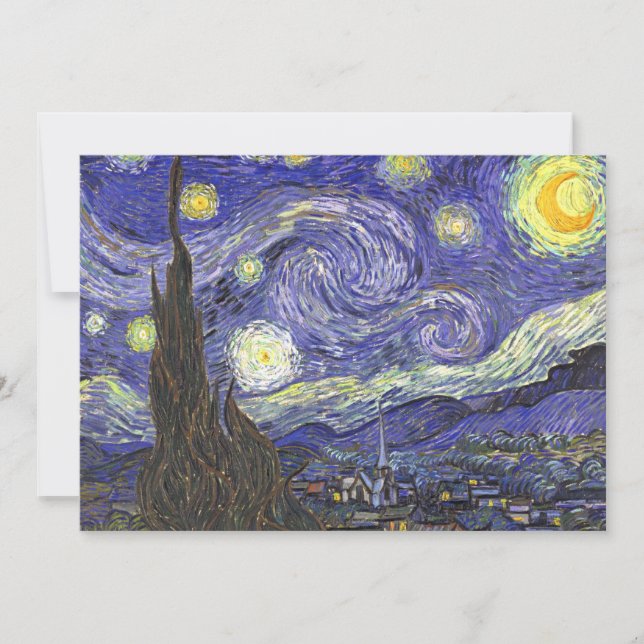 Starry Night av Vincent van Gogh Announcement (Framsida)