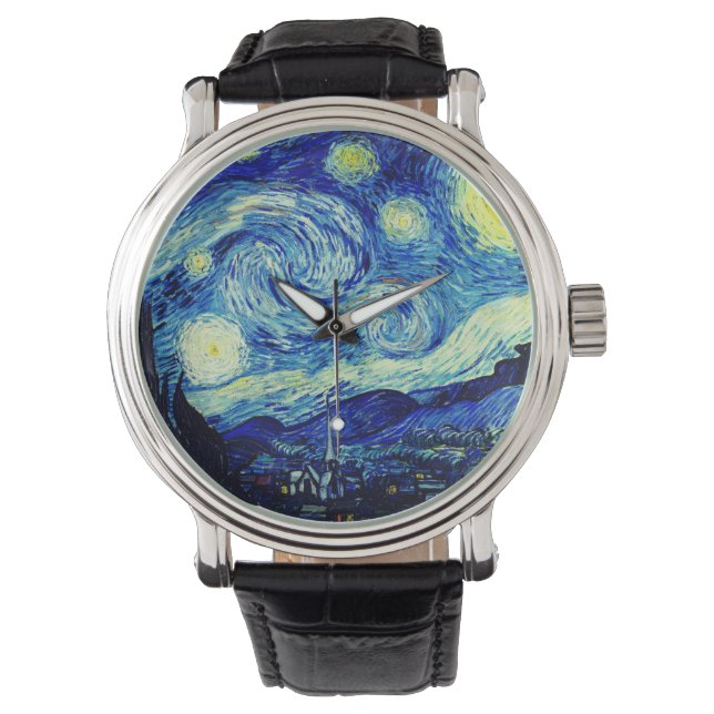 Starry Night av Vincent Van Gogh Armbandsur (Framsida)