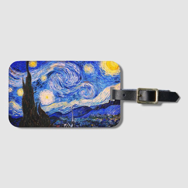Starry Night av Vincent Van Gogh Bagagebricka (Framsida horisontal)